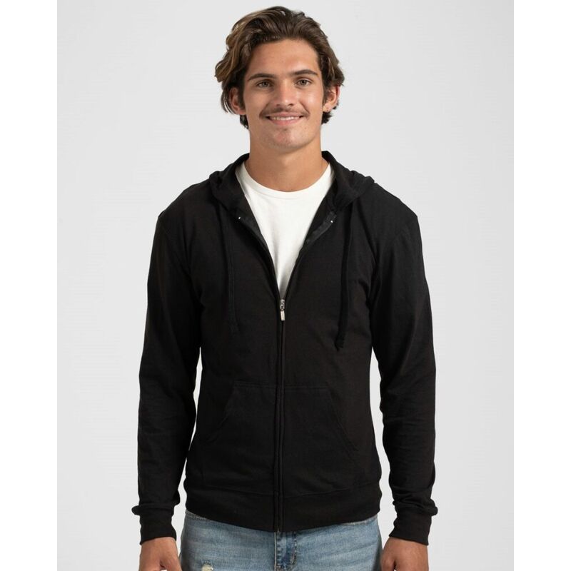 Unisex Beach Full-Zip Hooded Long Sleeve T-Shirt Thumbnail