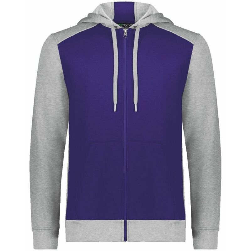 Unisex Eco Revive™ Three-Season Triblend Fleece Full-Zip Hooded Sweatshirt Thumbnail