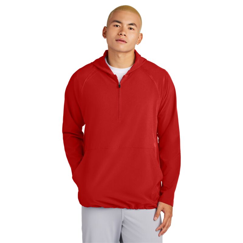 Repeat 1/2 Zip Long Sleeve Hooded Jacket Thumbnail