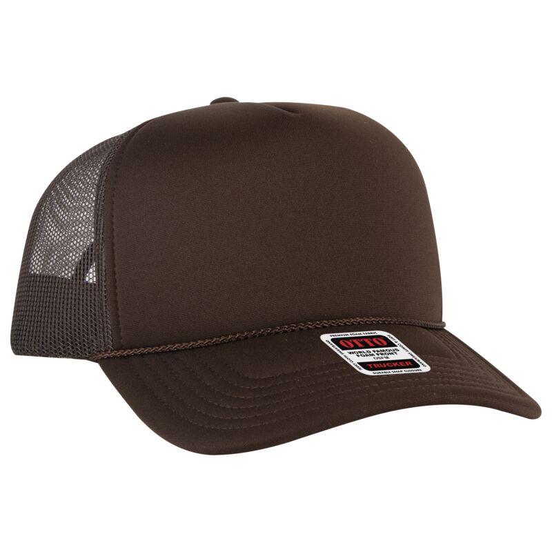 OTTO CAP® 5 Panel High Crown Mesh Back Trucker Hat Thumbnail