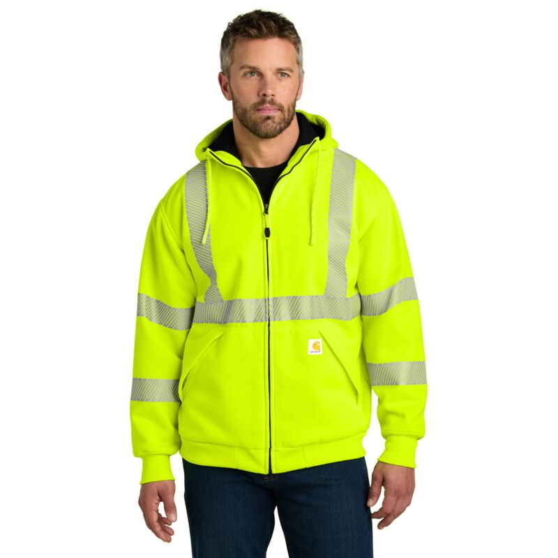 Ansi 107 Class 3 Lined Full Zip Sweatshirt Thumbnail