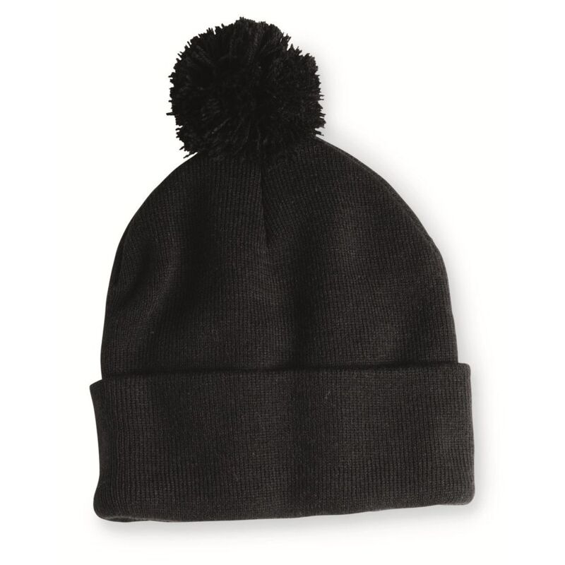 12" Pom-Pom Cuffed Beanie Thumbnail