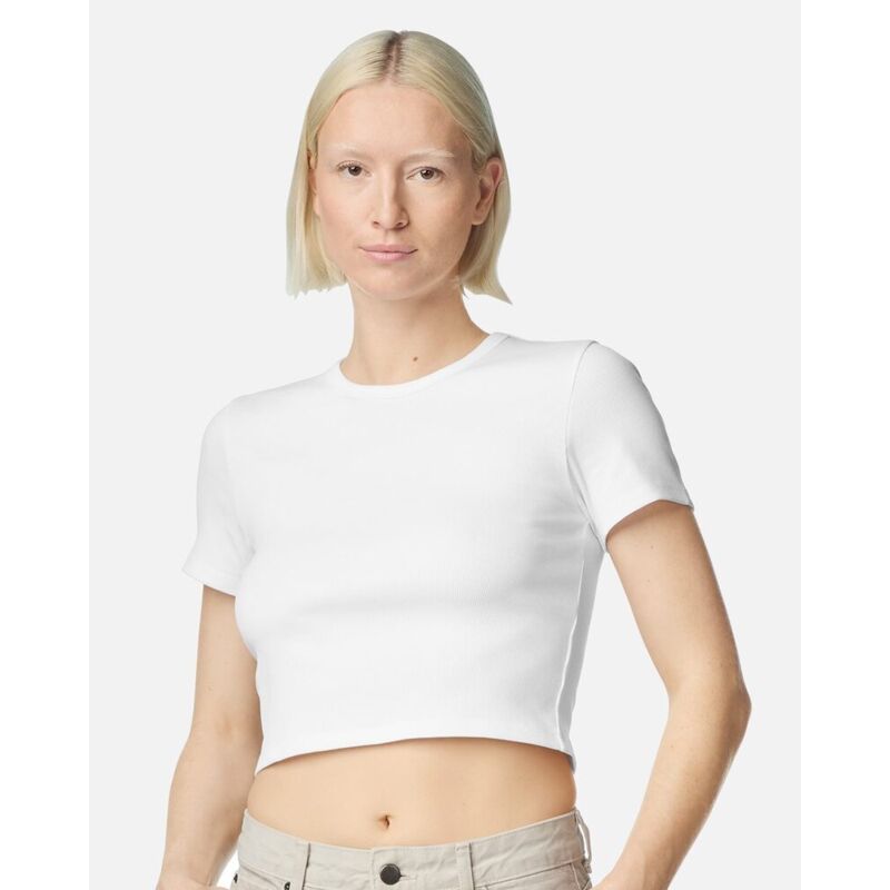 Women's Baby Rib Cropped Tee Thumbnail