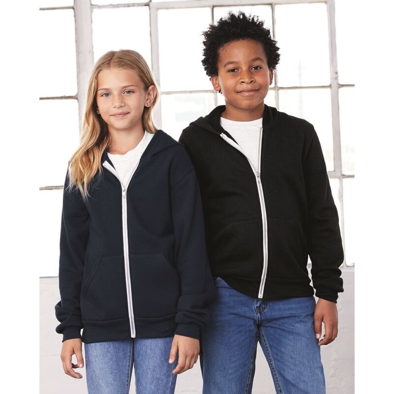 Youth Sponge Fleece Full-Zip Hoodie Thumbnail
